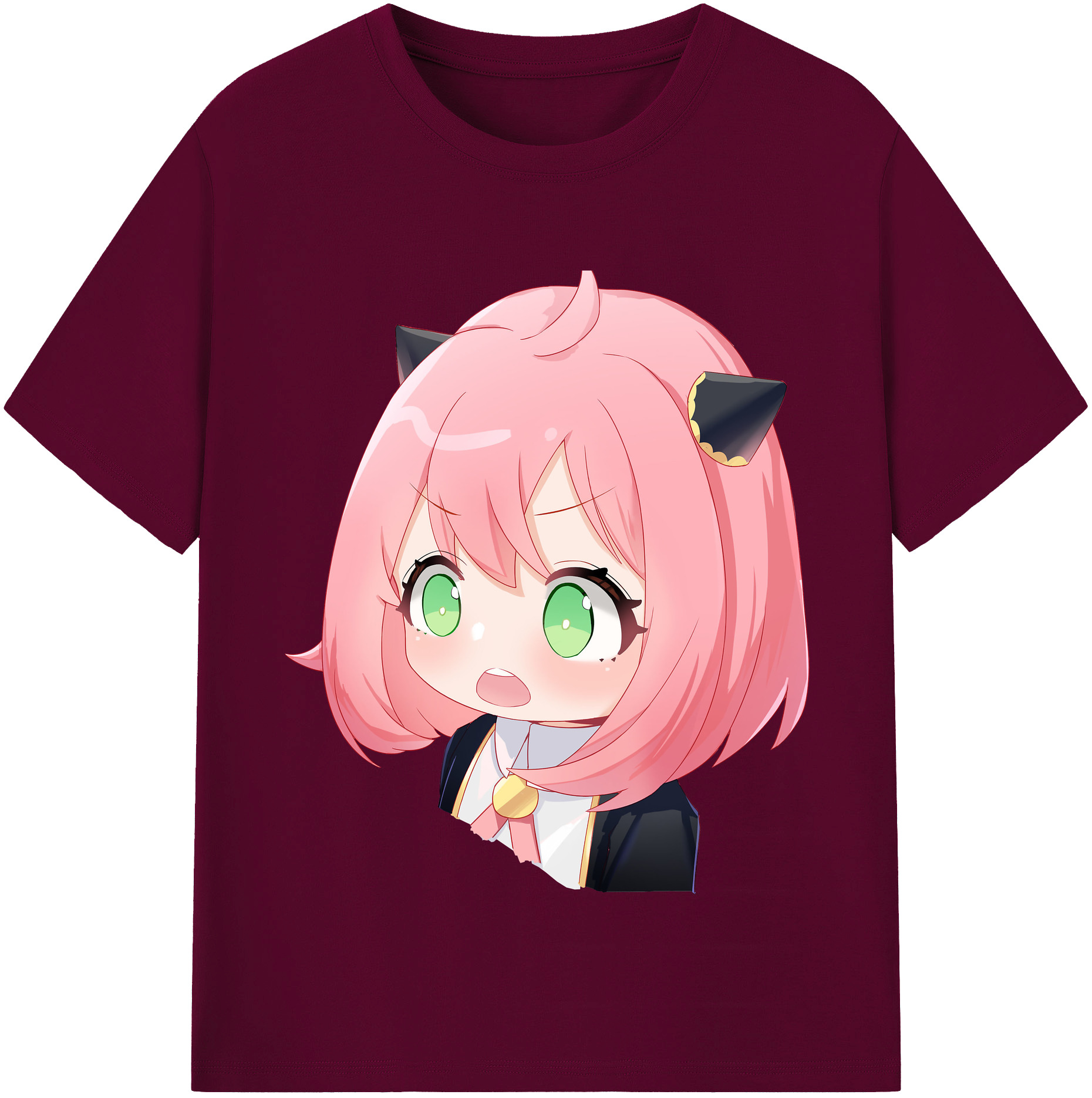 （画像用） SPY×FAMILY间谍家家酒 レディースカジュアルプリントTシャツ（綿100％）
